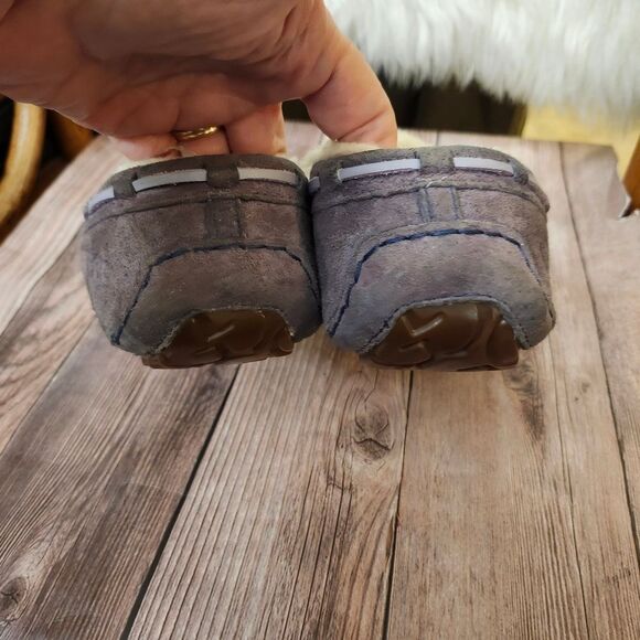 UGG Dakota Cozy Gray  Plush‎ Moccasin Slippers Sz 9 - Picture 6 of 11